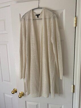 Eileen Fisher Bone Cardigan/Duster